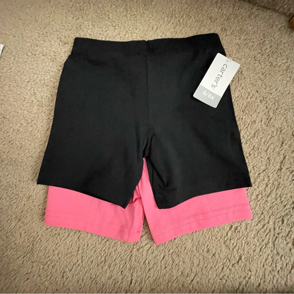 Carter's Pink and Black Kids Shorts
